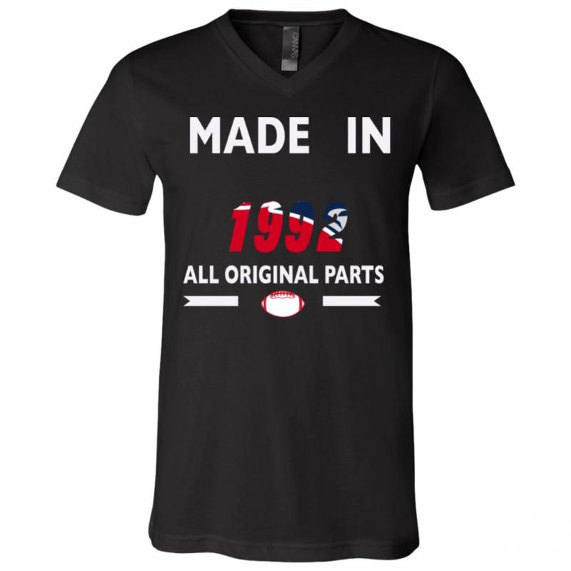 Birthday Gift New England Patriots Made in 1992 All Original Parts Shirts Hoodie V-Neck tank Top