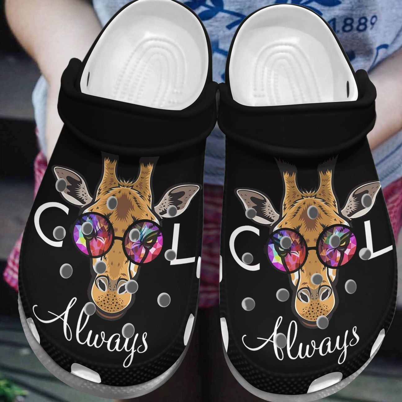 Giraffe Personalized Clog, Custom Name, Text, Color, Number Fashion Style For Women, Men, Kid, Print 3D Cool Always