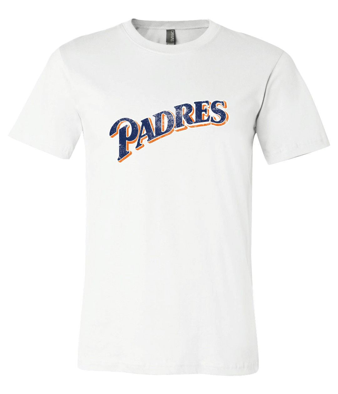 San Diego Padres Text Distressed Vintage Logo T-Shirt 6 Sizes S-3Xl!!