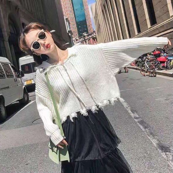 2022 New New Women’s Sweater Black Beige Zipper Knitted CardigansTops Female Casual Street Wear Spring Fall Clothes Women alx