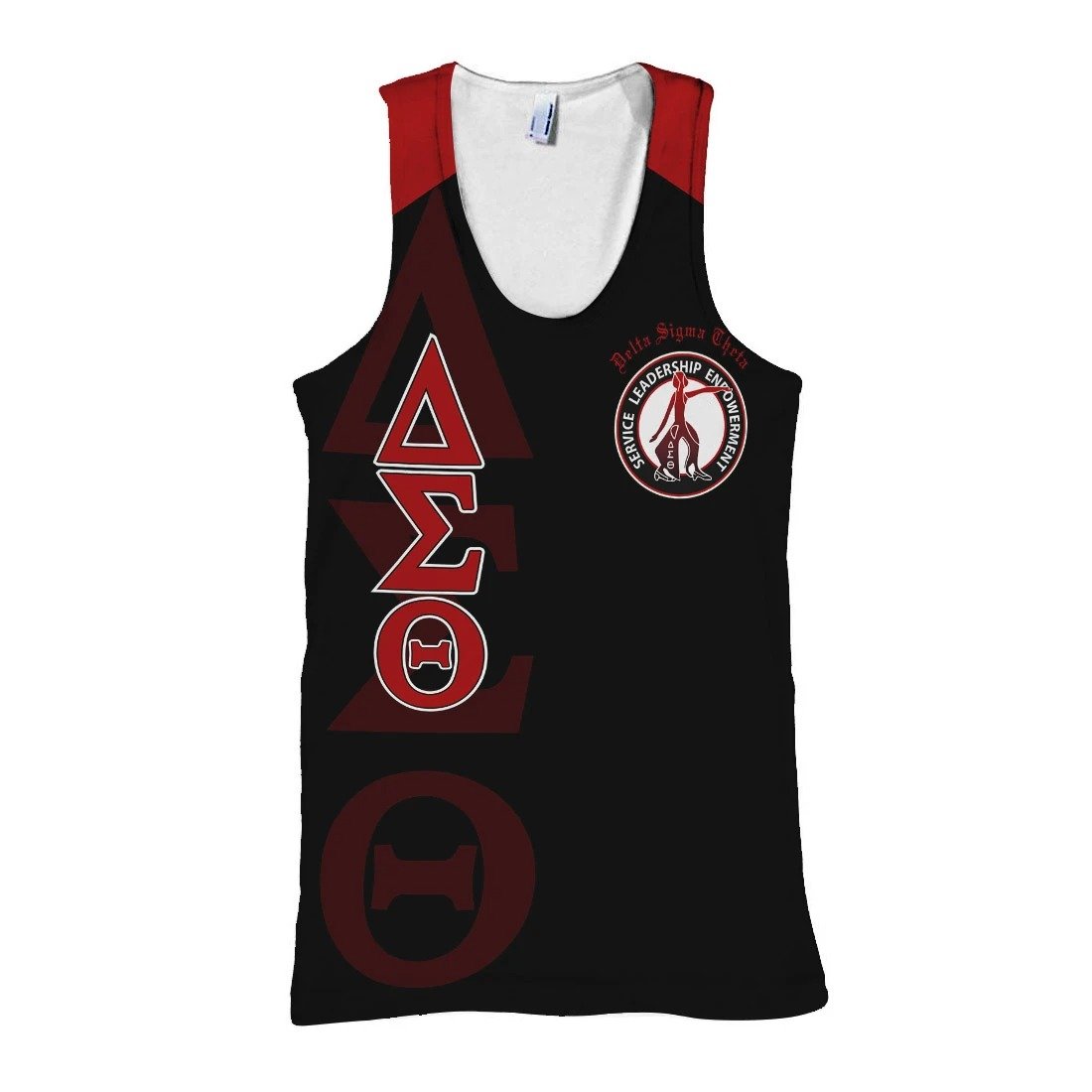 Wonderprint Tank Top Delta Sigma Theta In Mah Heart Tank Top