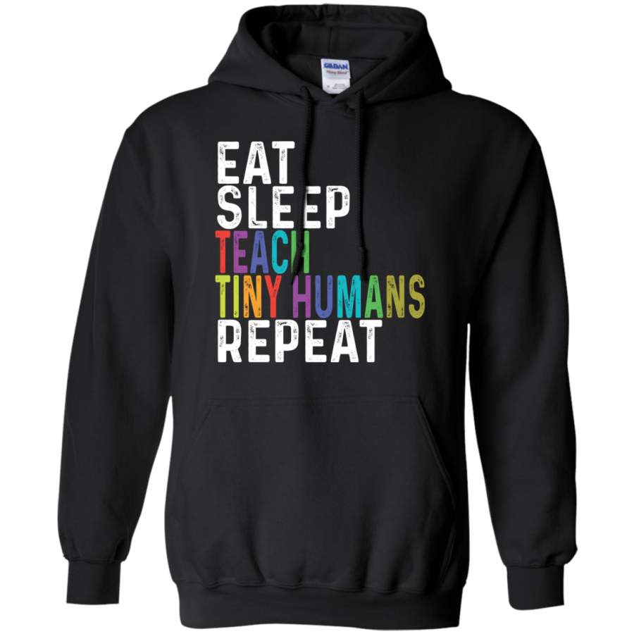 AGR Eat sleep teach tiny humans reapeat Hoodie