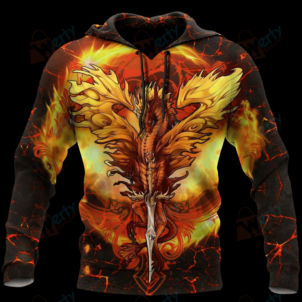 Fire Dragon 3D Hoodie 231028FD