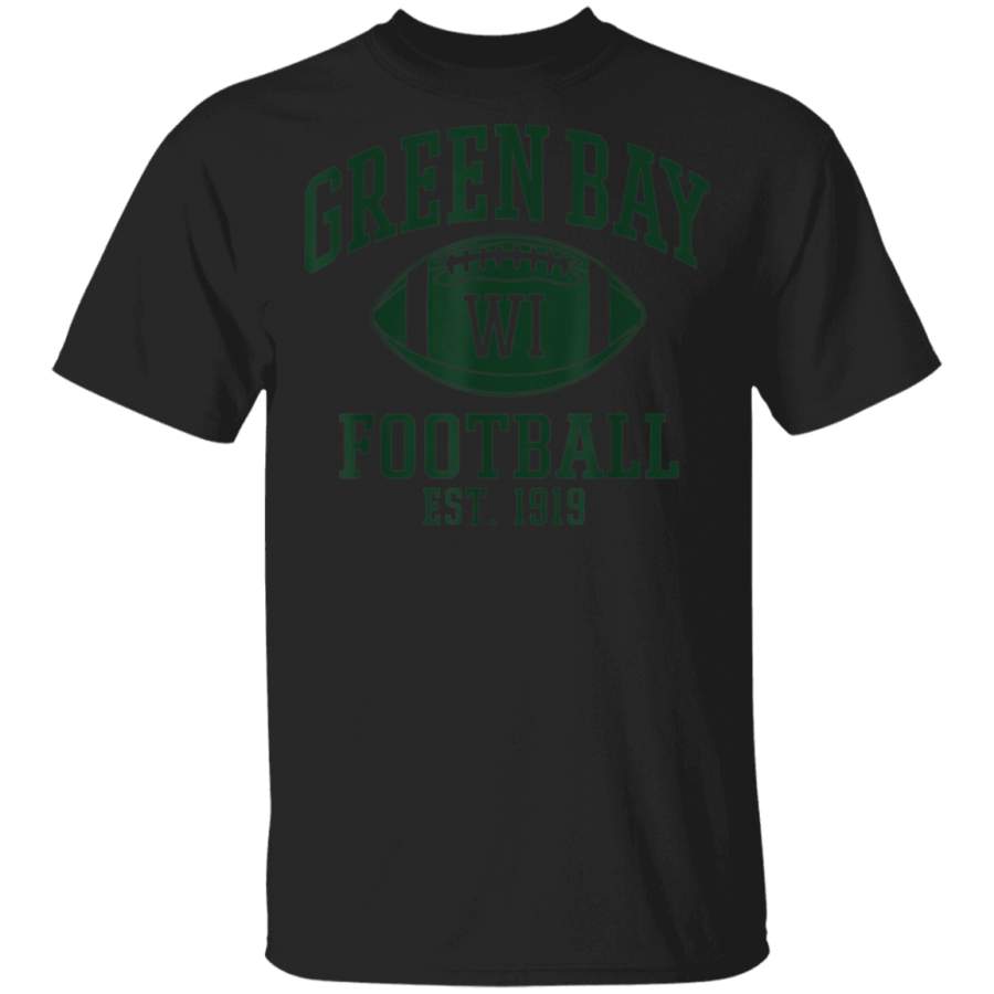 Green Bay Football Vintage Wisconsin Retro Packer Gift T-Shirt