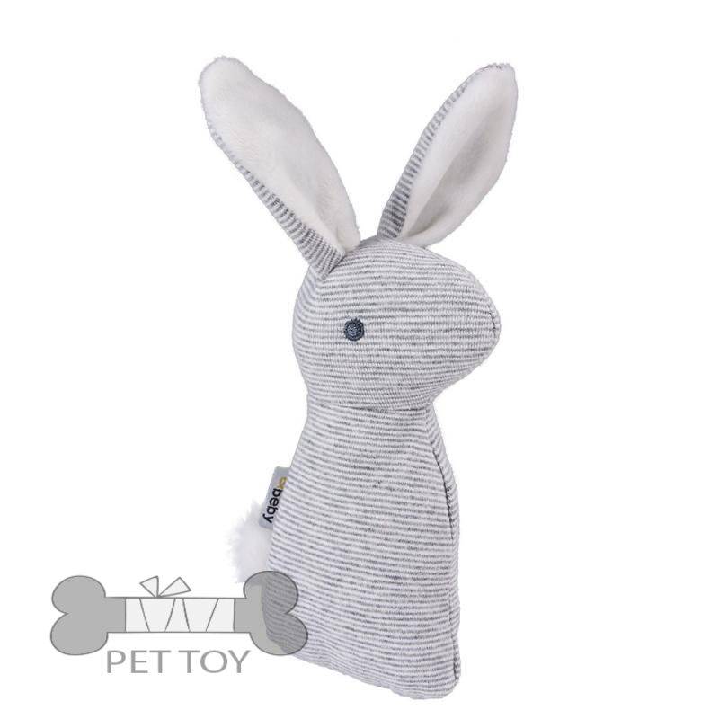 Pet Puppy Chew Squeaky Plush Sound Rabbit Toy Dog Molar Bite Resistant Cleaning Teeth Cat Toy