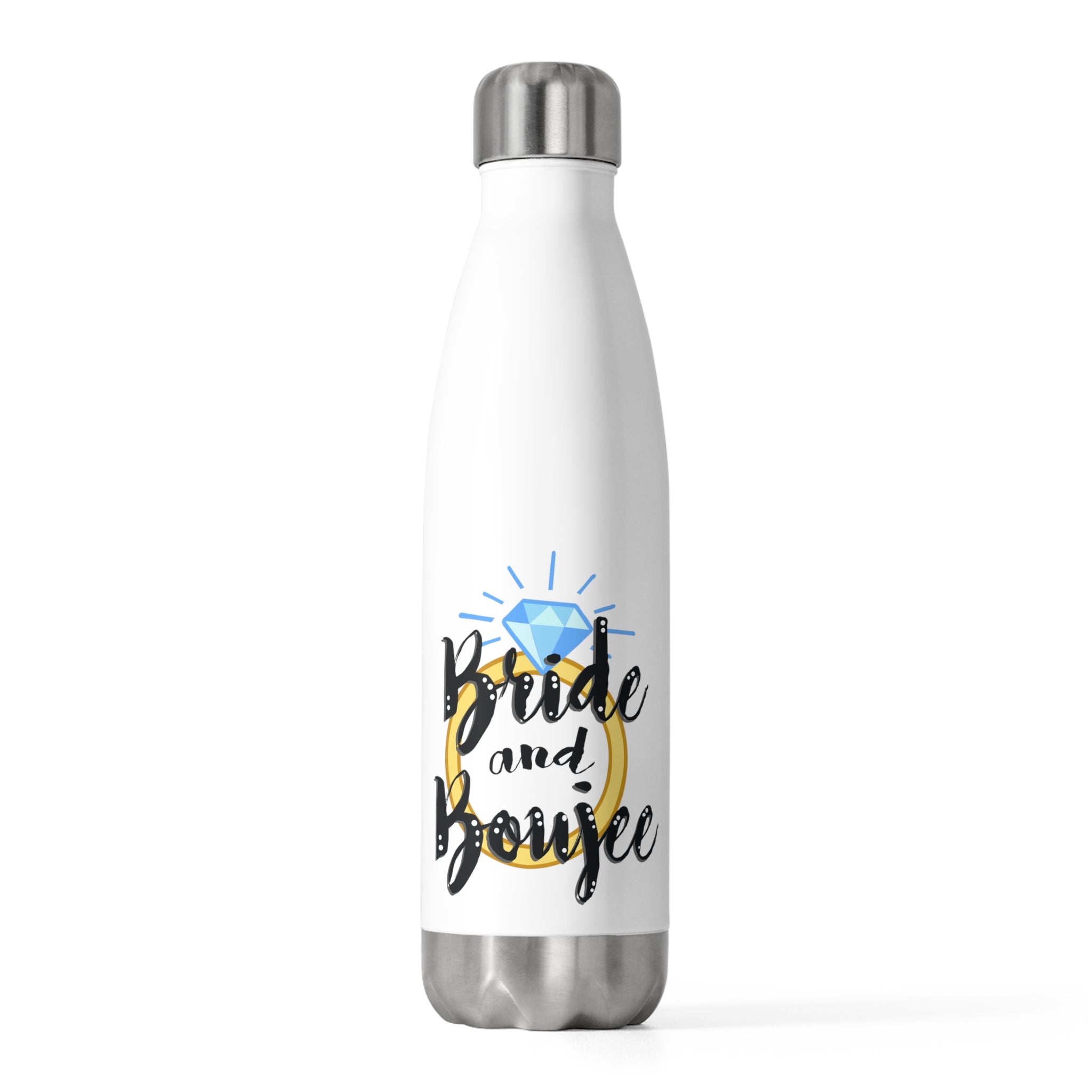 Bad And Boozie Bride And Boujee Engagement Shirts Wifey Shirt Bridesmaid Proposal Bachelorette Party Bridal Shower 20Oz Insulated Bottle