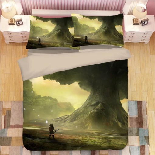 The Legend Of Zelda Link 3 Duvet Cover Pillowcase Home Decor 3D Bedding Set 6149