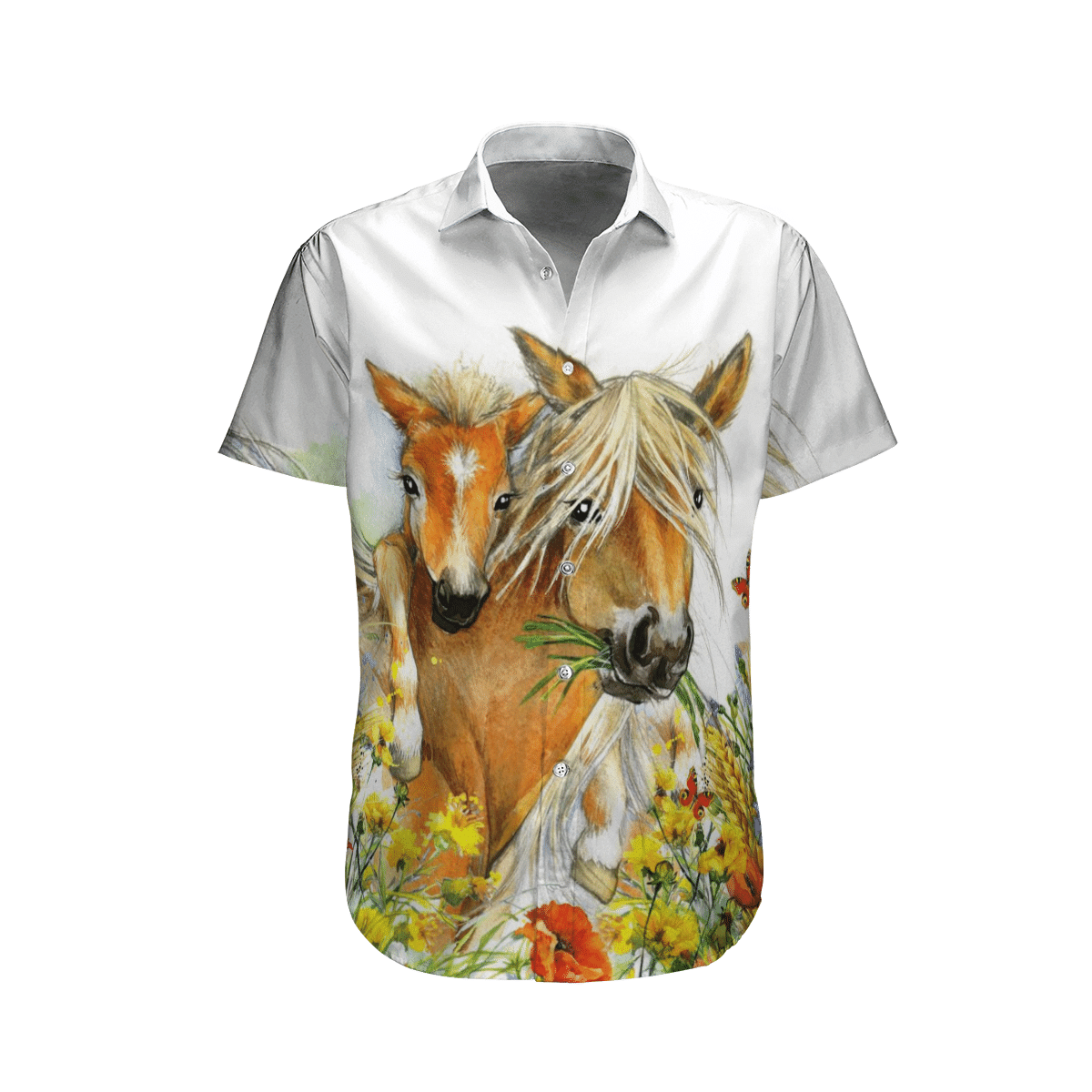 Horse White Nice Design Unisex Hawaii Shirt For Men And Women Ha24359