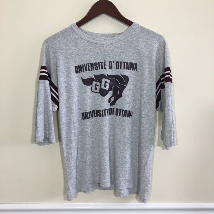 Vintage 80S University Of Ottawa Triblend Shirt