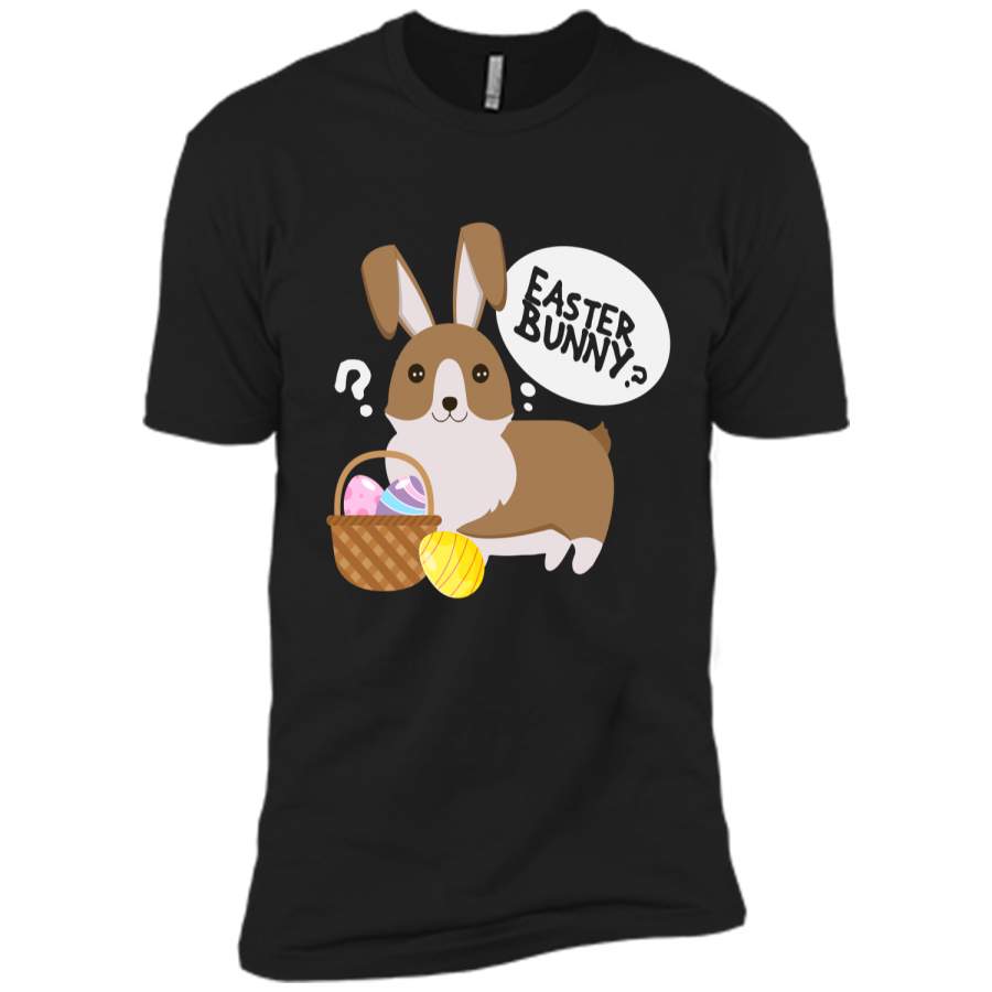 Corgi Easter Funny Shirt for Boys Girls Love Dog Puppy Next Level Premium Short Sleeve Tee