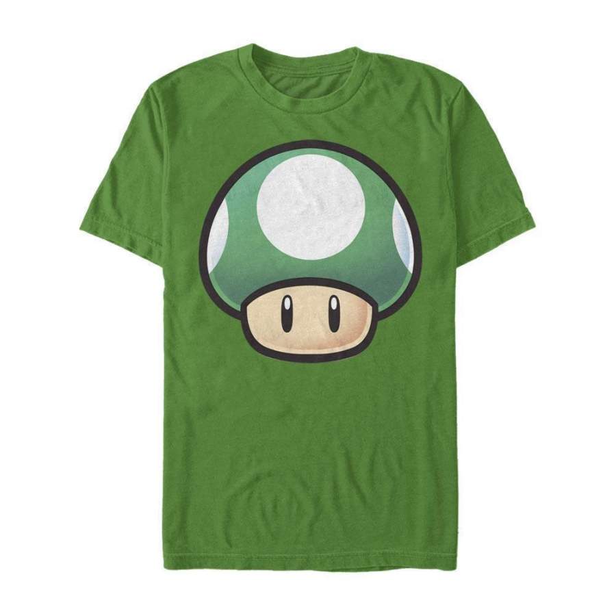 1UP Mushroom – Super Mario Nintendo T-Shirt, Kelly Green