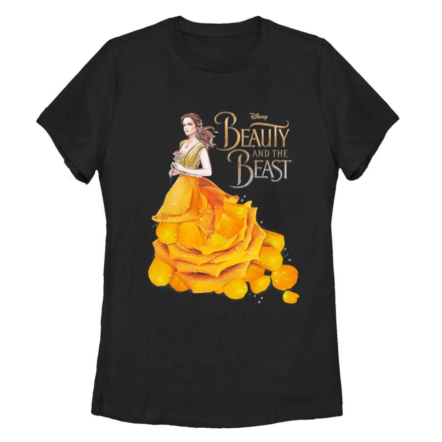 Beauty and the Beast Women’s Rose Petal Dress T-Shirt