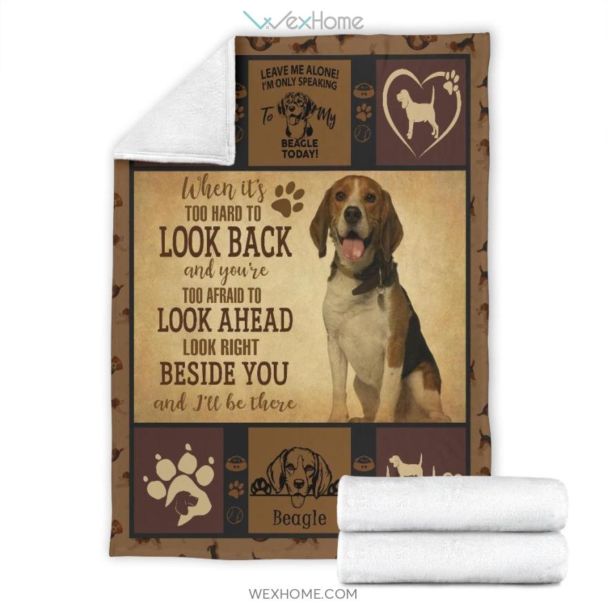 Beagle Beside You Dog Lovers Premium Blanket