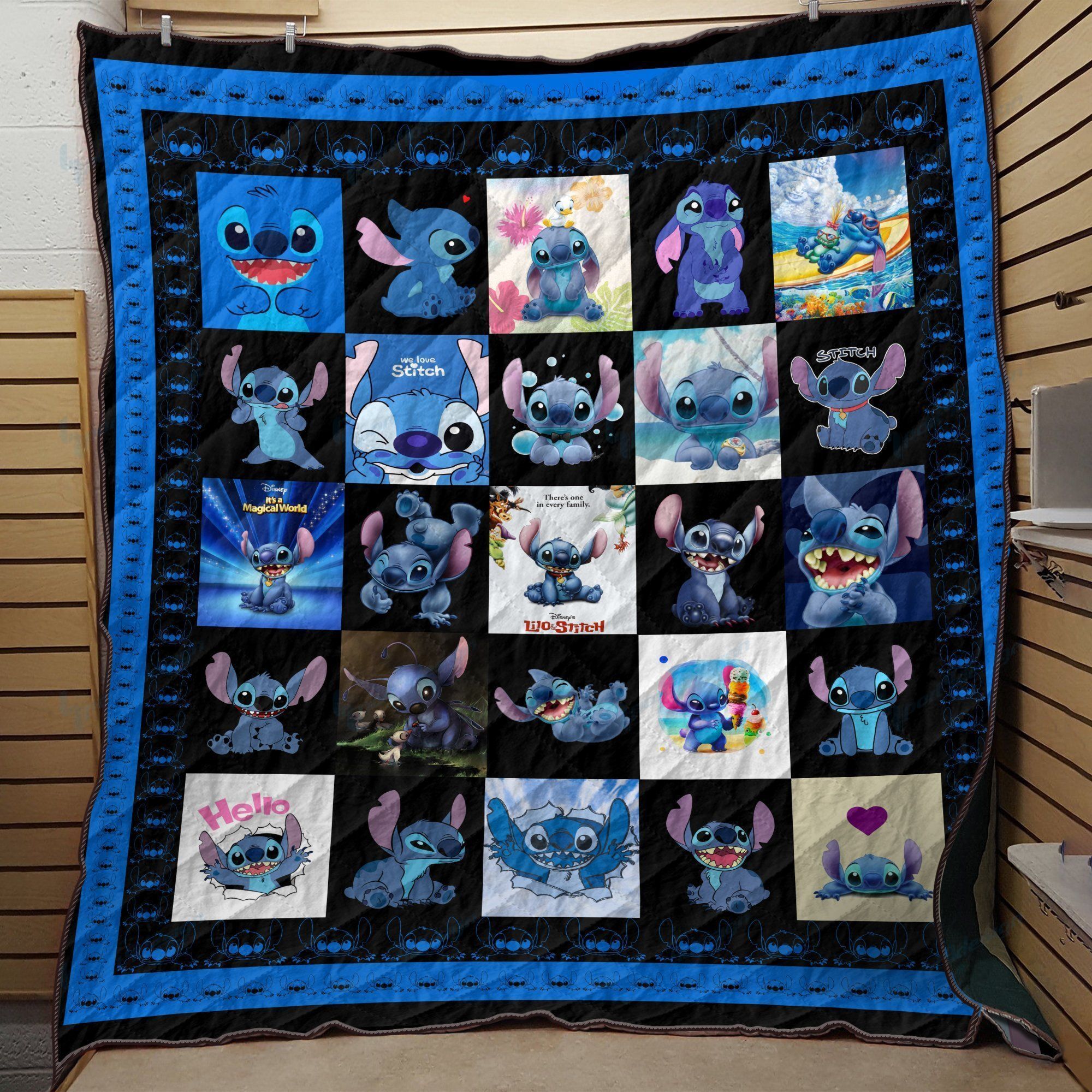 50 SHADES OF STITCH FABRIC QUILT