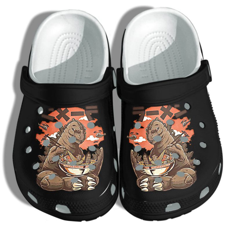 Godzilla Anime Shoes 2022 Funny – Anime Godzilla Noodle Japan Outdoor Shoes For Men Women