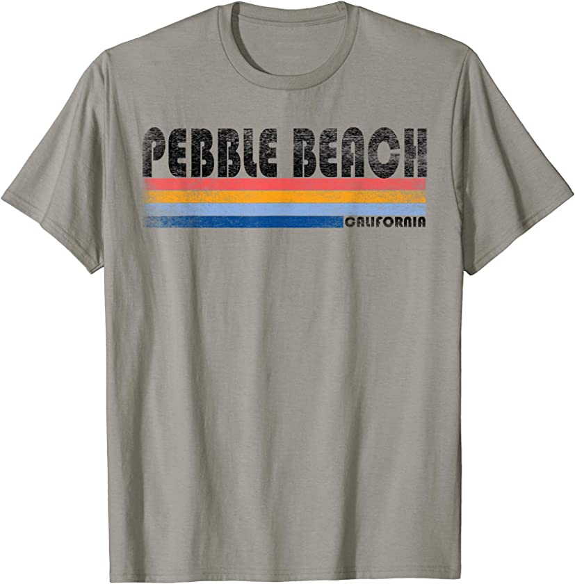 Vintage Retro 70s 80s Pebble Beach CA T Shirt