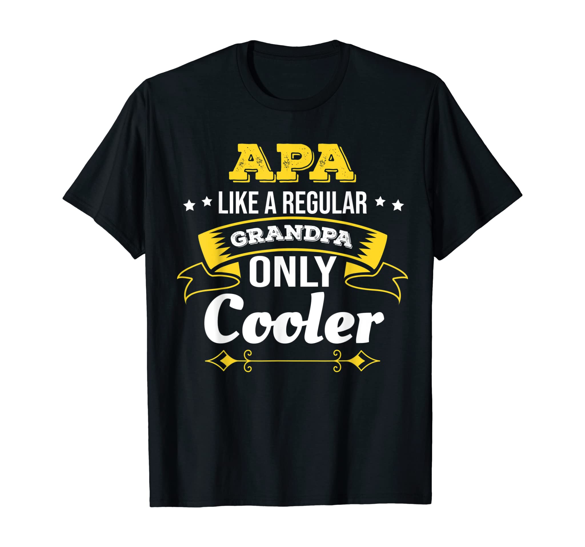 Mens Apa T Shirt Apa Like Grandpa Only Cooler Grandpa Gift