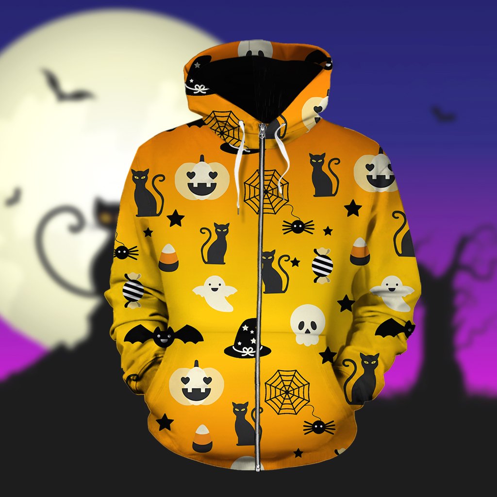 Black Cat & Halloween Hoodie – HO1263