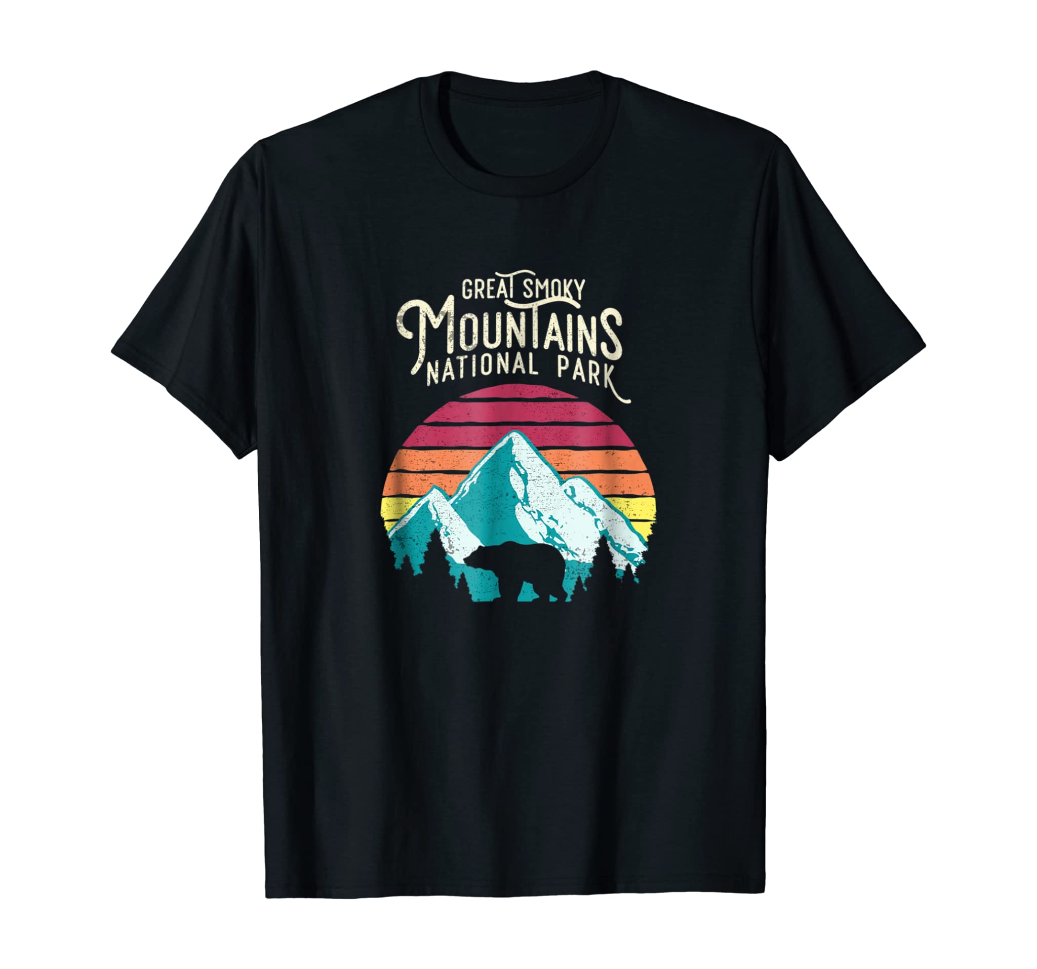 Vintage Great Smoky Mountains National Park Bear T Shirt