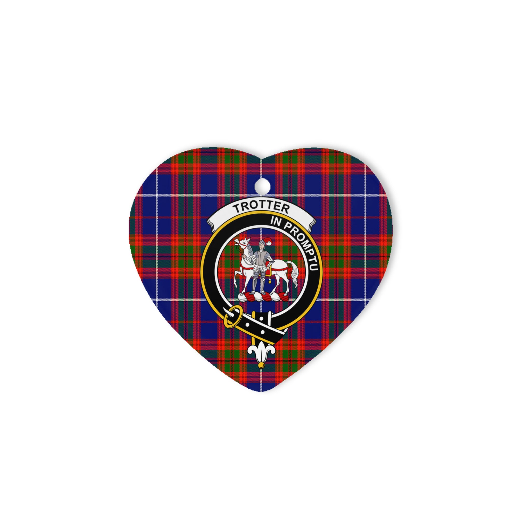 Trotter Scottish Clan Plaid Ornament Gift. Christmas Tree Ornament Trotter Clan Tartan Ornament Great Christmas Ornaments Gift Heart Ornament