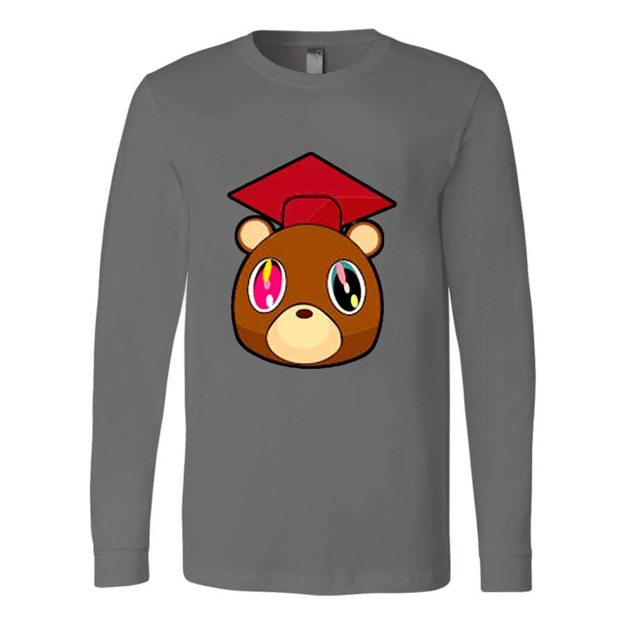 Graduation Bear Dropout Yeezus Good Music Jay Z Swish Late Registration Long Sleeve T-Shirt