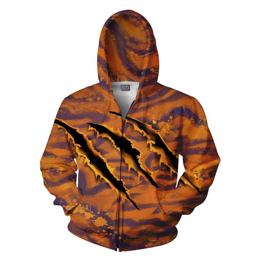 Tiger Strike Unique Double Sided Hoodie