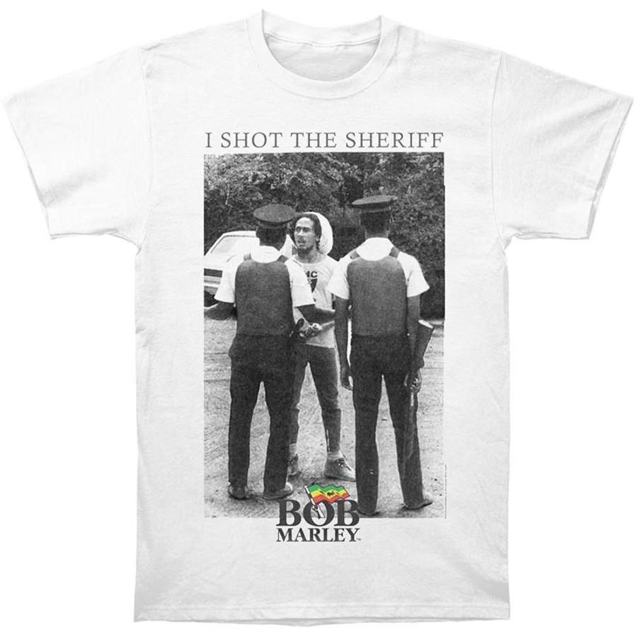 Bob Marley Men’s I Shot The Sheriff White T-Shirt