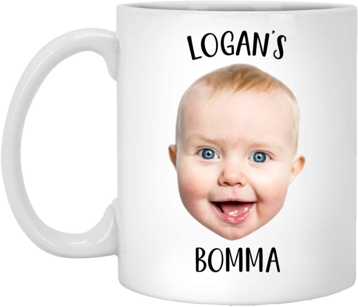 Baby Mug – Personalized With Your Baby’S Photo And Name – Coffee Mug – Mug For Bomma – Mug For Dad – Grandparent Gift – Grandma – Grandpa 11Oz