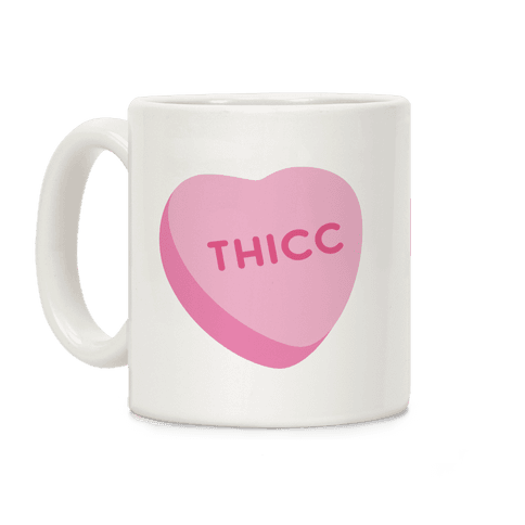 Thicc Candy Heart Coffee Mug