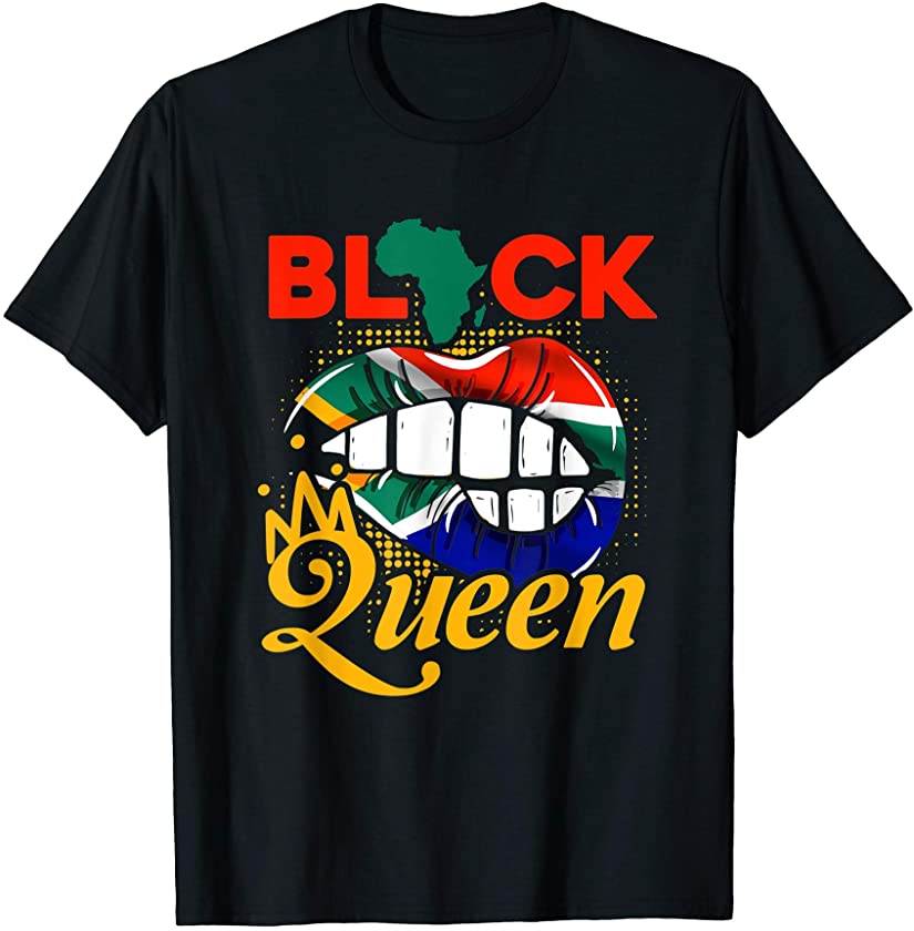 Black Queen African Pride BHM Women Gift Black History Month T-Shirt