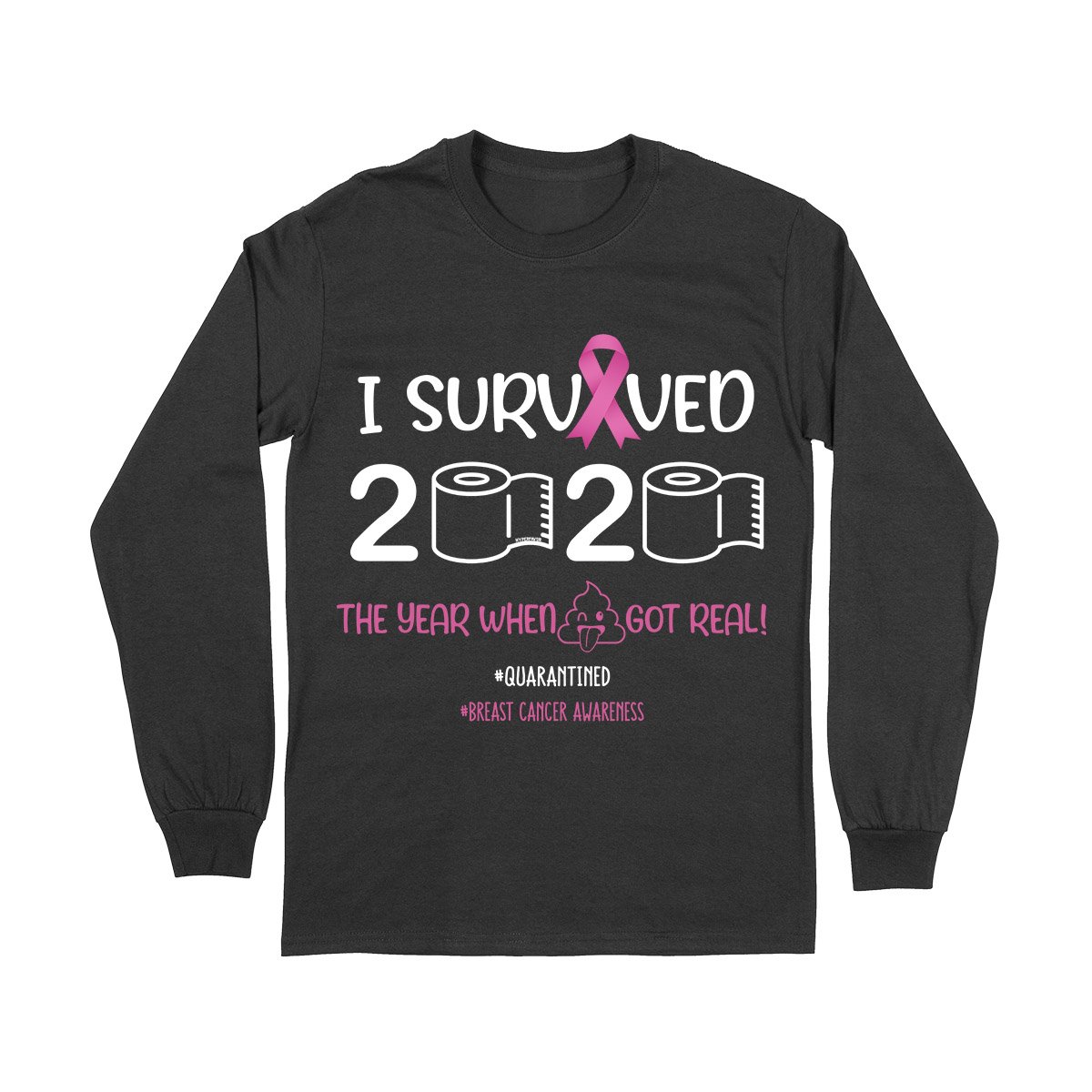 Breast Cancer Awareness I Survived 2020 Ez01 Long Sleeve T-Shirt