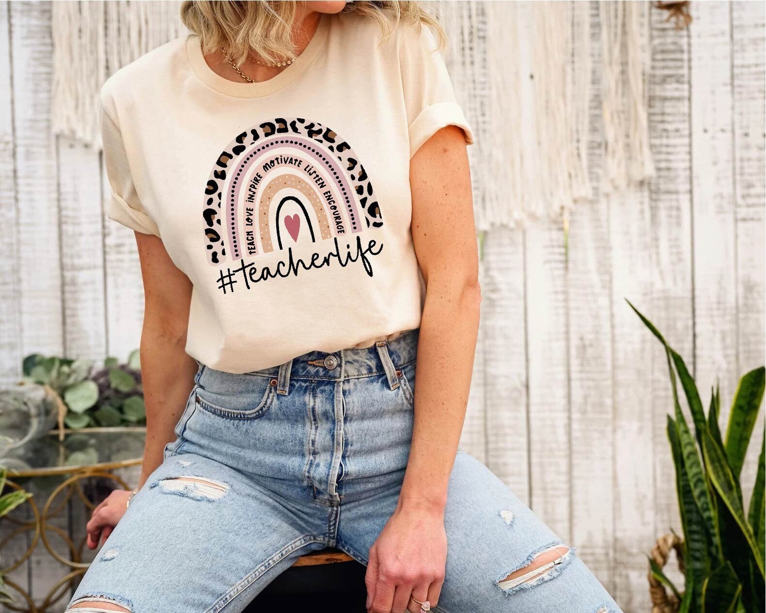 Teacher Life Rainbow Shirt-teacher shirts,teacher gift,teacher sweatshirt,teacher tshirt,gift for teacher,teacher clothes,teacher life shirt