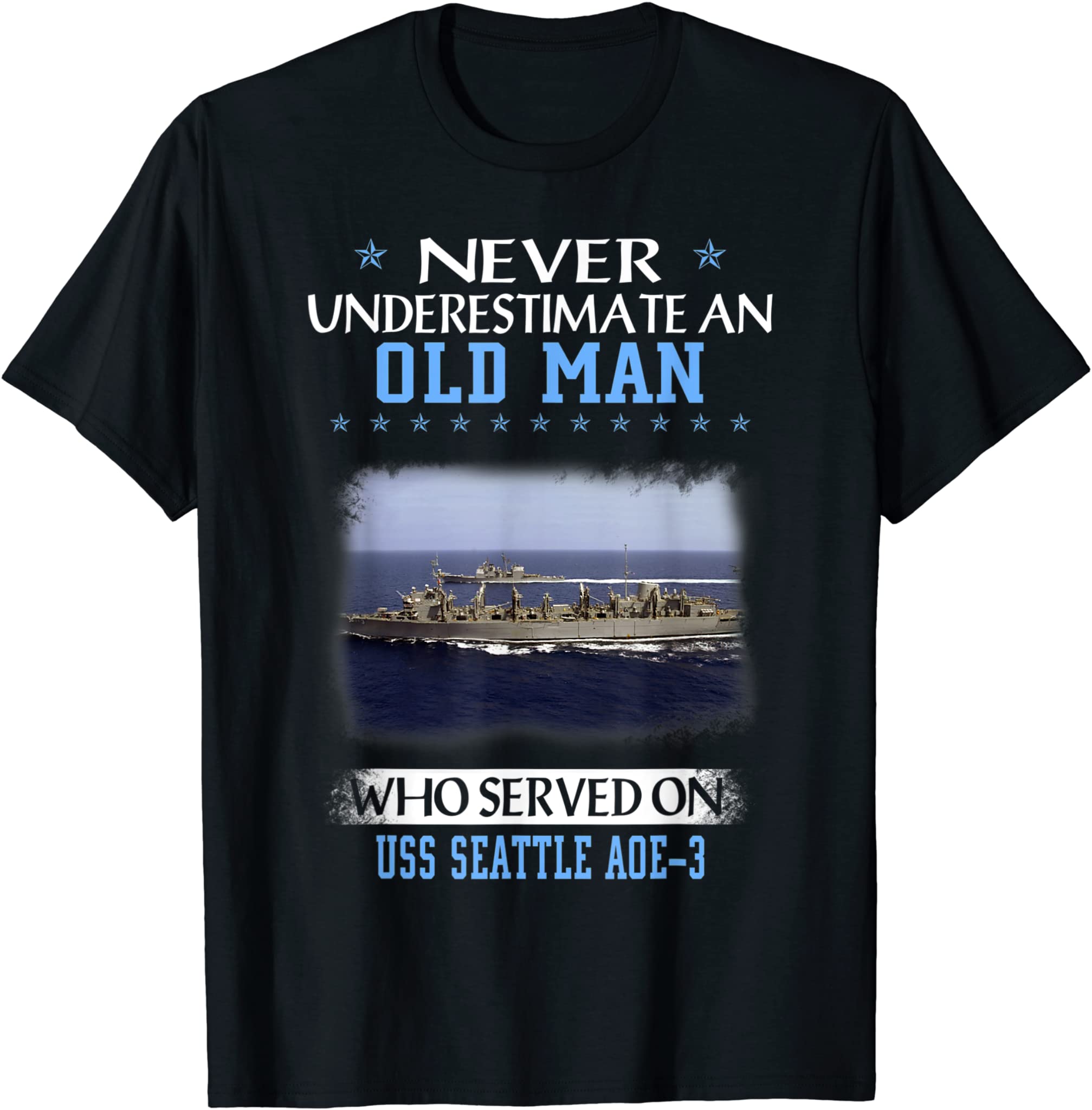 USS Seattle AOE-3 Veterans Day Father Day Gift T-Shirt