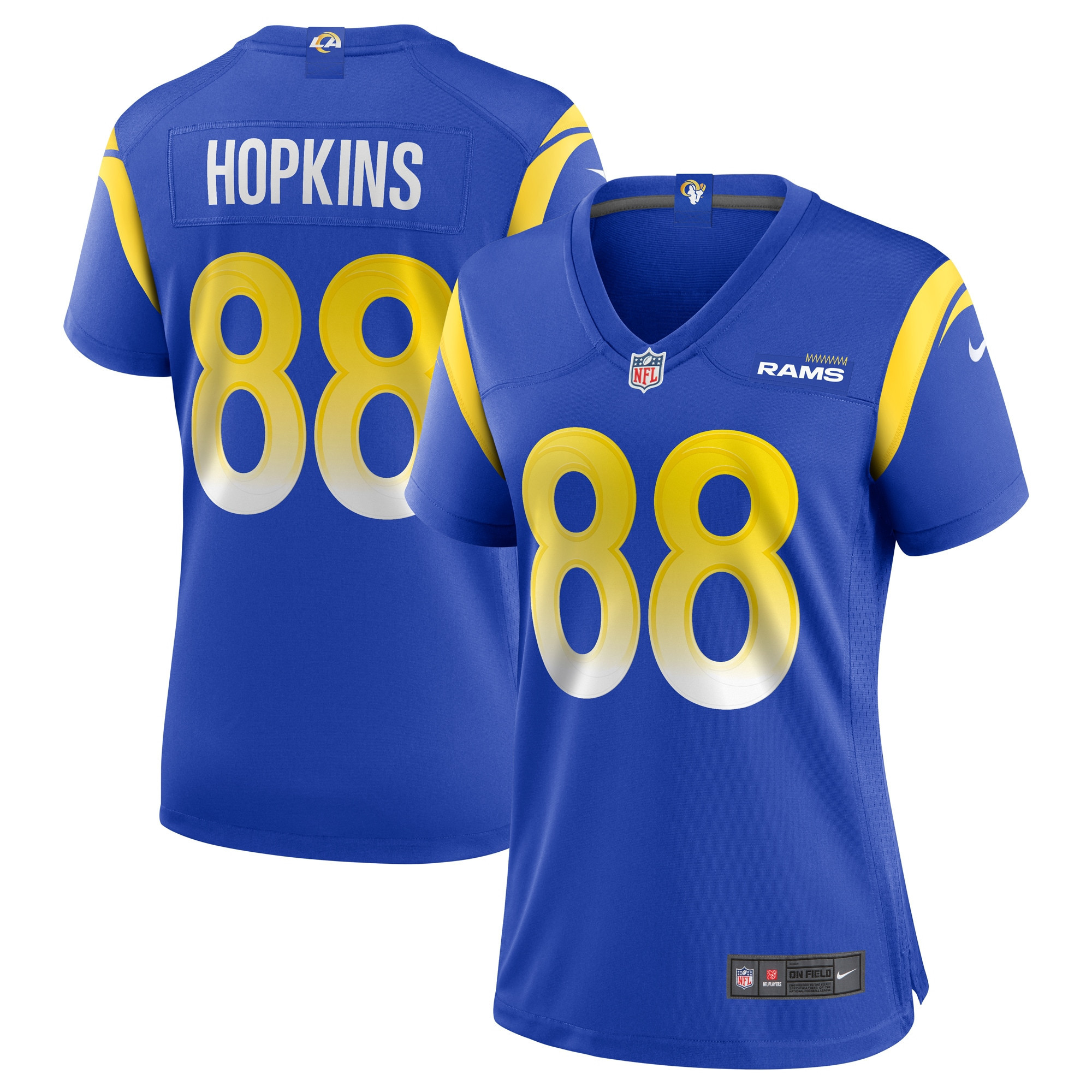 Brycen Hopkins Los Angeles Rams Womens Game Jersey – Royal NFL