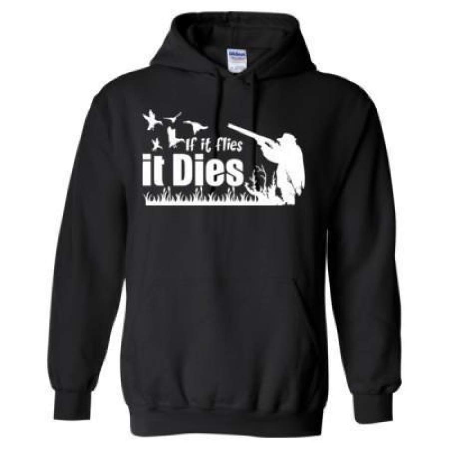 AGR If It Flies It Dies – Heavy Blend™ Hooded Sweatshirt