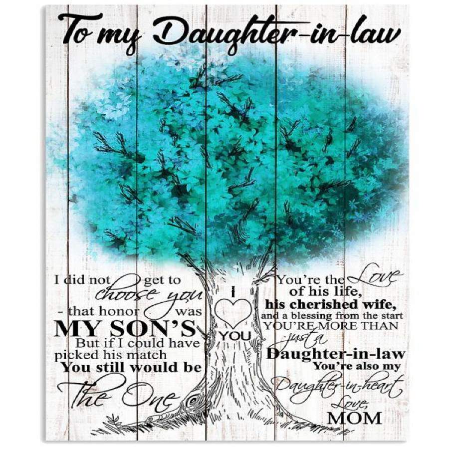 TO MY DAUGHTER-IN-LAW – FAMILY TREE – BE THE ONE Vertical Poster