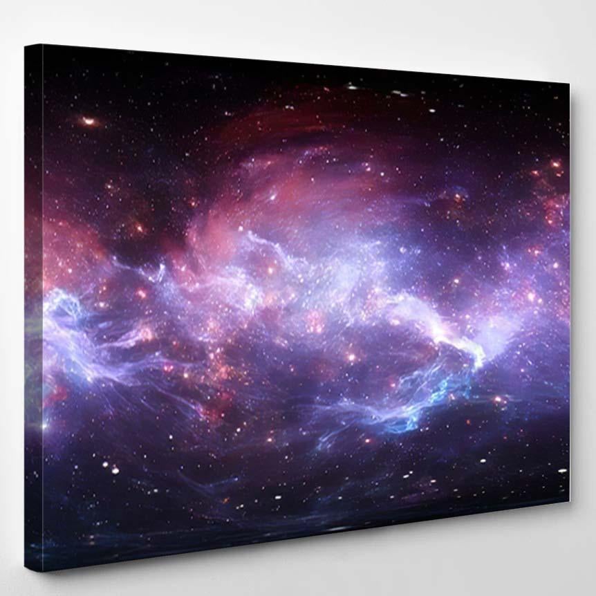 360 Degree Space Nebula Panorama Equirectangular 5 – Galaxy Sky And Space Canvas Print