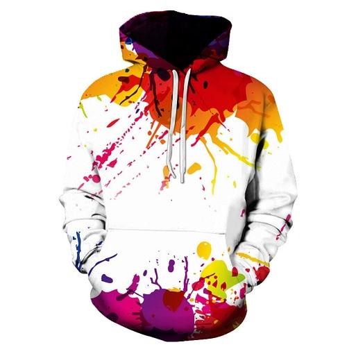 Colorful Paint Splatter Hoodie