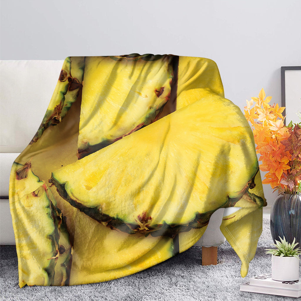 Pineapple Slices Print Blanket