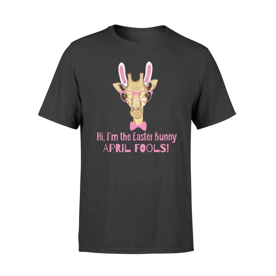 Easter Giraffe Funny April Fools Easter Bunny T Shirt