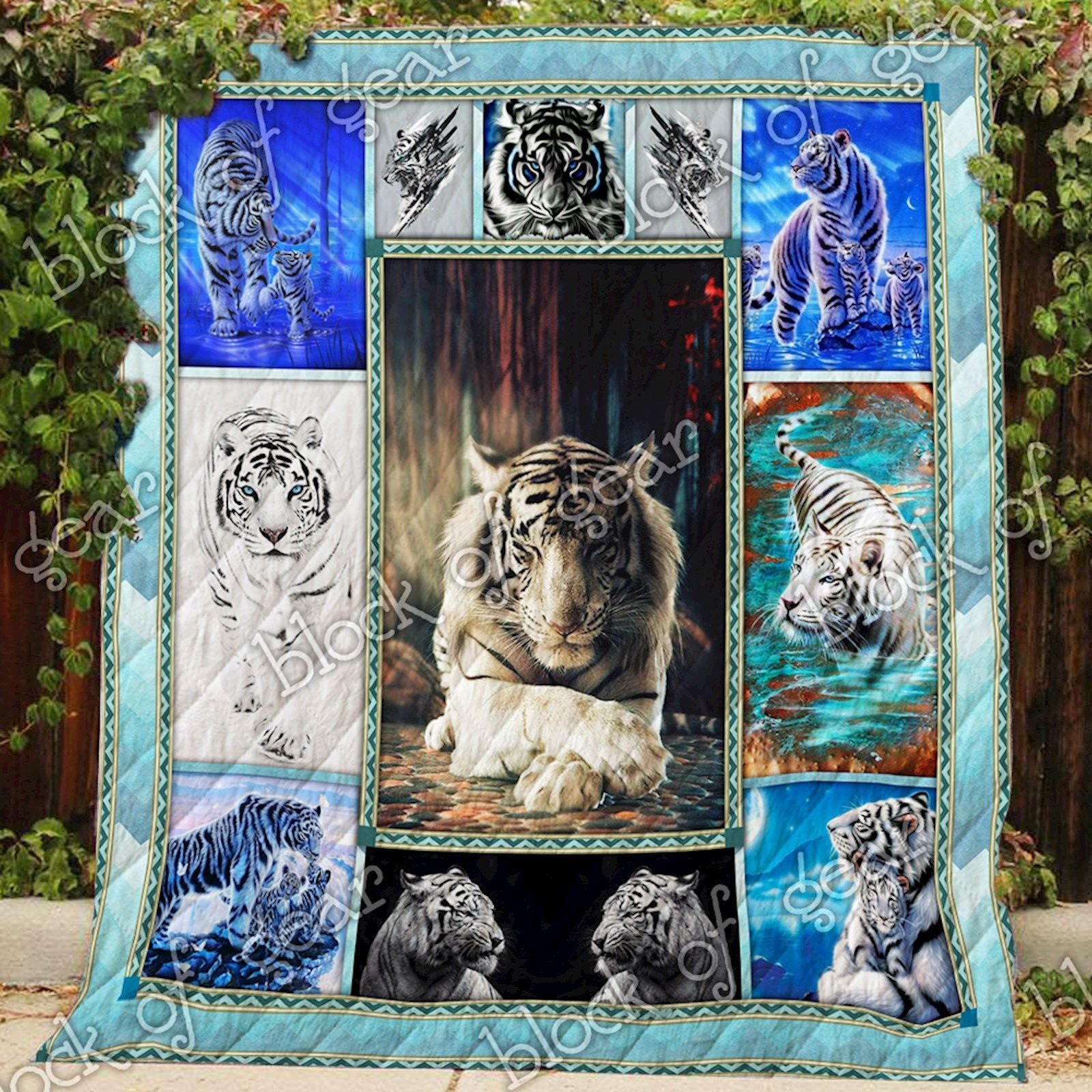 White Tiger Quilt Obb