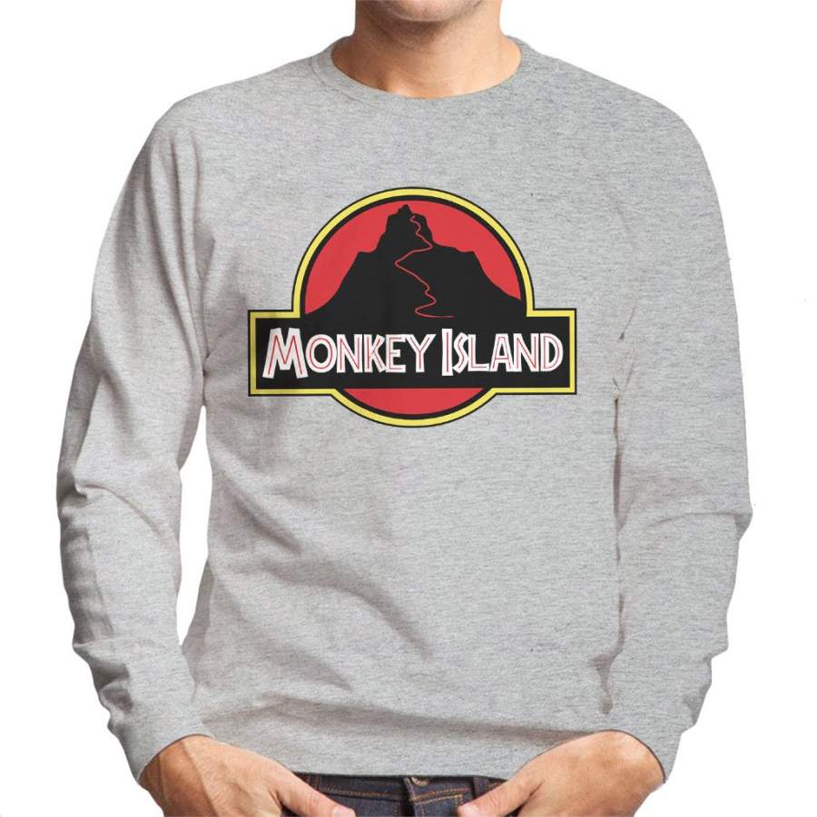 Monkey Island Jurrassic Park Logo Men’s Sweatshirt