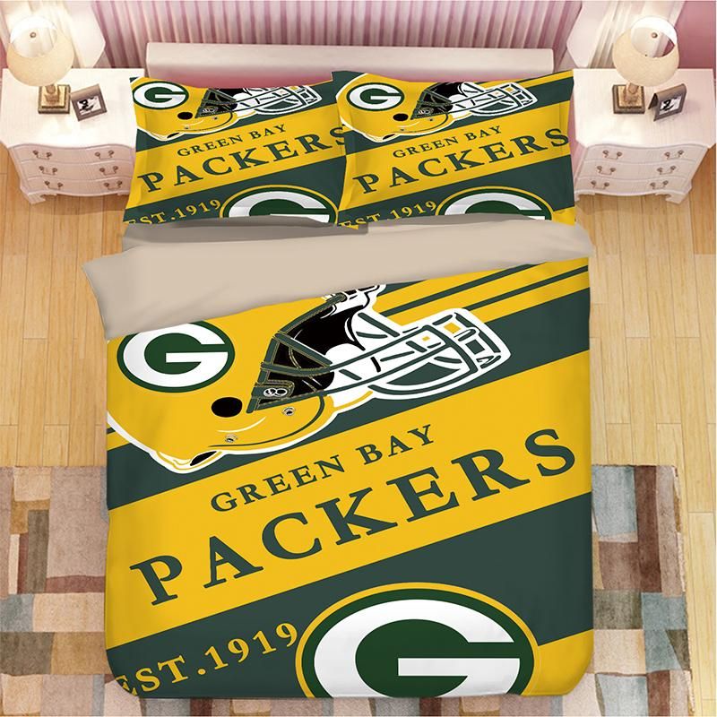 Green Bay Packers #15 Duvet Cover Quilt Cover Pillowcase Bedding Set Bed Linen Home Bedroom Decor