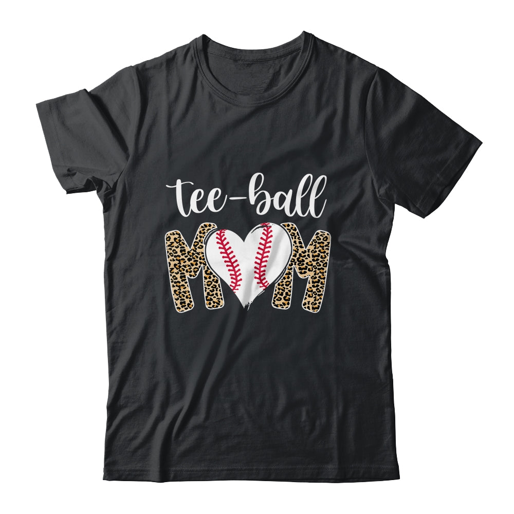 Teeball Mom Leopard Funny Tee-Ball Mom Mother’s Day