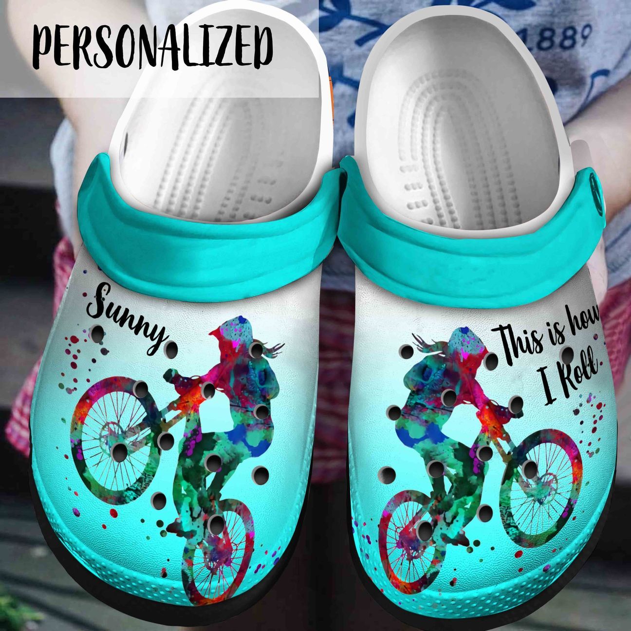 Cycling Personalized Clog, Custom Name, Text, Color, Number Fashion Style For Women, Men, Kid, Print 3D This Is How I Roll