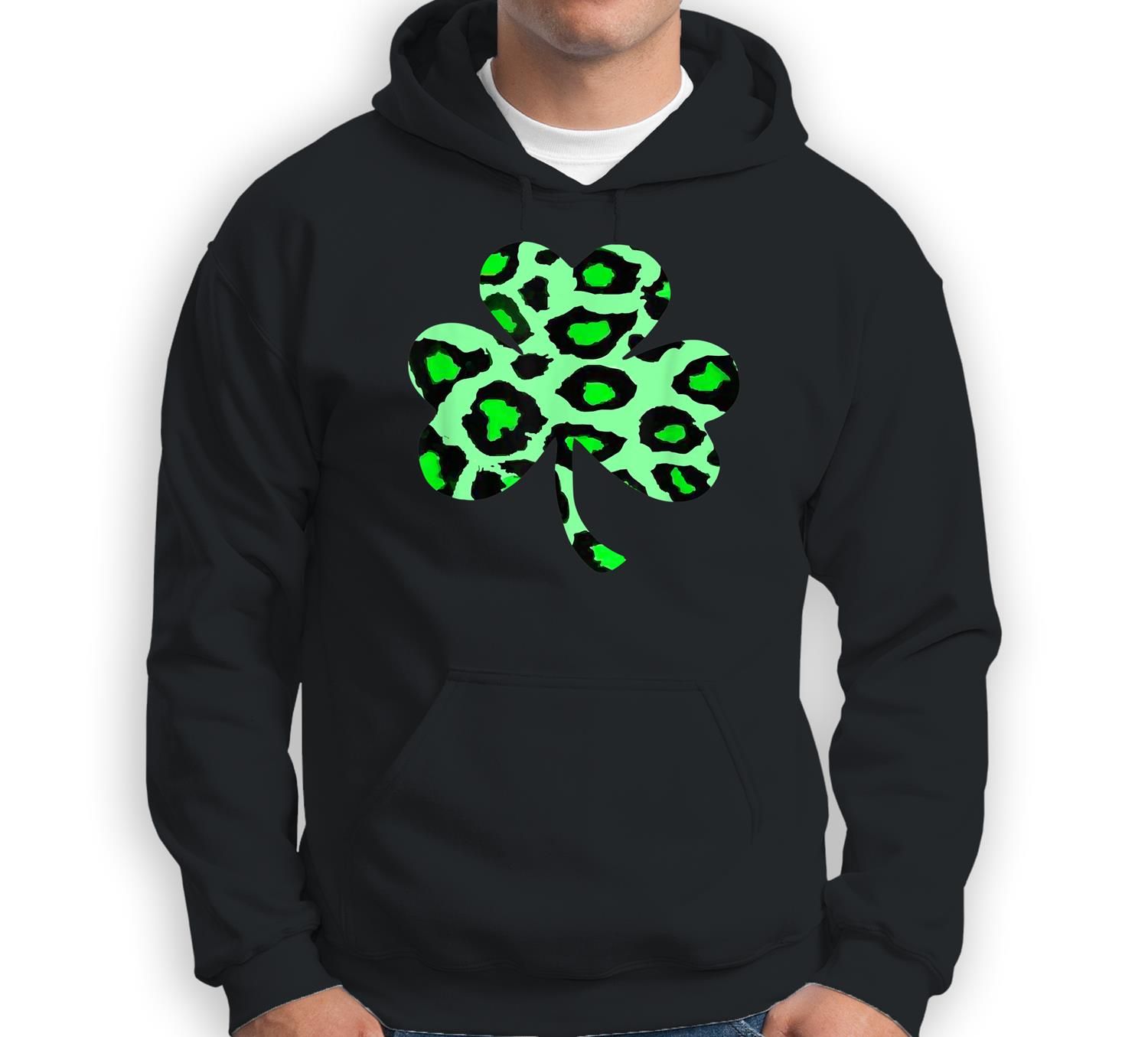 Green Leopard Lucky Clover for St. Patrick’s Day Sweatshirt & Hoodie