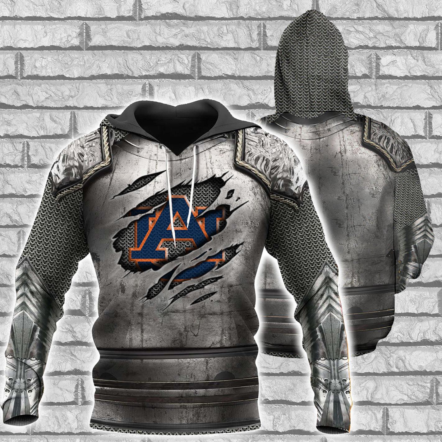 Auburn Tigers Tshirt Hoodie Sweatshirt Knight Templa 3D