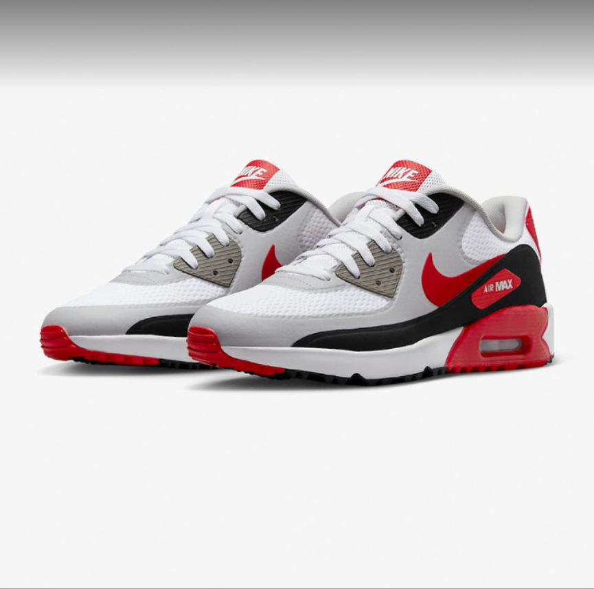 Air Max 90 White Black Photon Dust University Red 601268