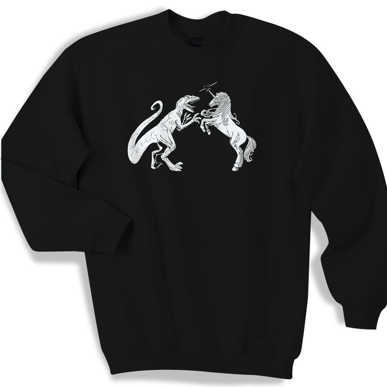 Unicorn Vs Dinosaur Sweater Sweatshirt