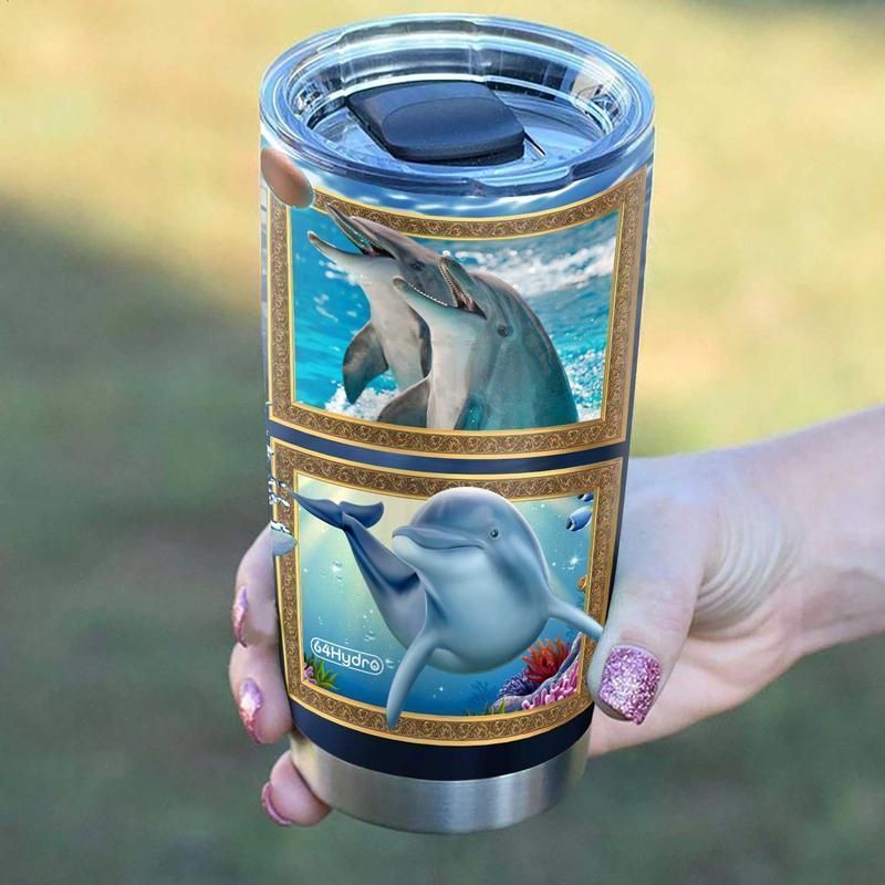 Dolphin Love Hydro Tumbler All Over Print Size 20Oz-30Oz